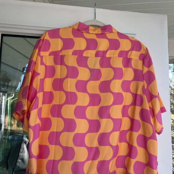 Dara Women's Pink and Orange Crop Top - Picture 2 of 3